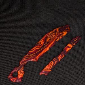 Aangepaste inlays voor grote Sebenza 31 micarta-koolstofvezel