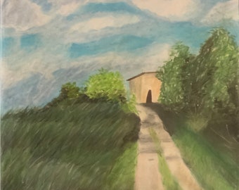 Country Road pastel