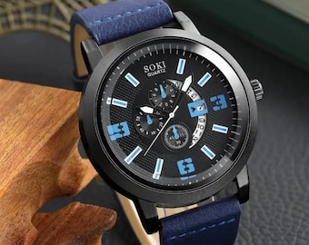 Personalized Gift Watch, Anniversary Gift for Him, Father's Day Gift, Groomsmen Watch, Men's Watch, Boyfriend Gift, Gift for Dad.