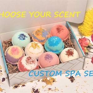 Natural Bath Bomb Set | Essential Oils, Aromatherapy Spa Gift