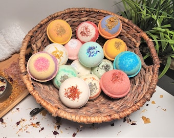 Essential Oil Bath Bombs, Aromatherapy Spa Gift Set