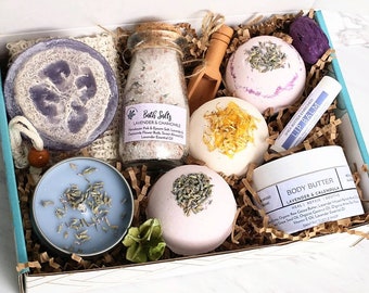 Personalized Lavender Spa Gift Set | Aromatherapy Self-Care Box
