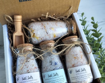 Bath Salts, Organic Bath Salt, Natural Spa Gift, Best Friend Gift, Self Care, Bridesmaid Gift, Bridal Shower, Bath Gift.