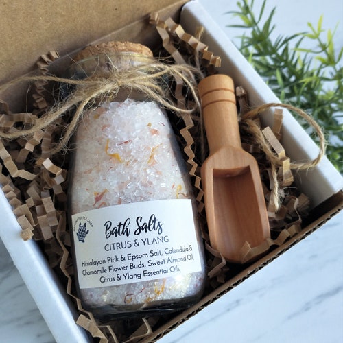 Natural Bath Salts Organic Spa Gift Relaxation Gift Etsy