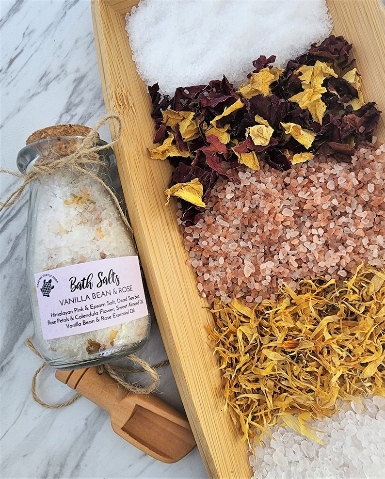 Natural Bath Salts Organic Spa Gift Relaxation Gift Etsy