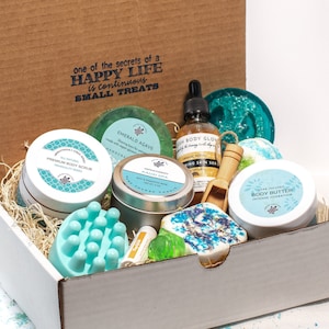 Organic Spa Gift Box, Natural Skincare, Aromatherapy Relaxation