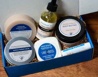 Gift for Dad, Father's Day Gift, Birthday Gift for Him, Man Spa Gift Box, Self Care for Men, Thank You Gift Box, Gift for Men.