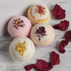 Organic Vanilla Rose Spa Gift Set, Natural Self Care Box Bild 6