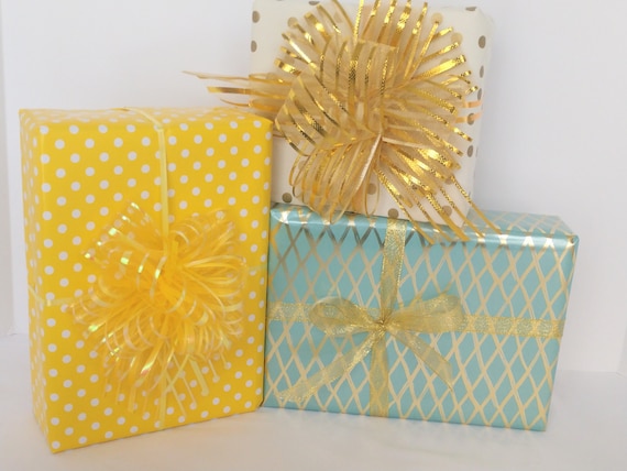 Gold Holiday Gift Wrapping Paper – Copycat