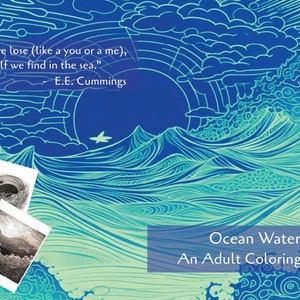 Ocean Waters An Adult Coloring Book With Easy to Color Stress and Anxiety Relieving Designs Including a Variety of Sea Creature Patterns