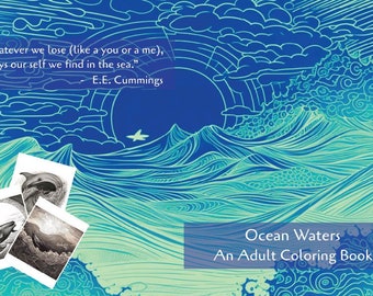 Ocean Life Adult Coloring Book: Stress Relief Designs