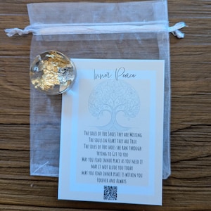 Handmade Resin Worry Stone with Thumb Indentation - Anxiety Relief and Positive Thoughts | Inner Peace