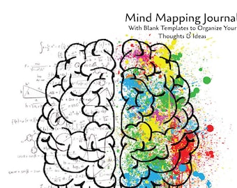 Mind Mapping Journal With Blank Templates to Organize Your Thoughts & Ideas