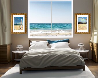 Two Abstract Volleyball Wall Art, Prints, Posters, Digital Printable, 11 x14