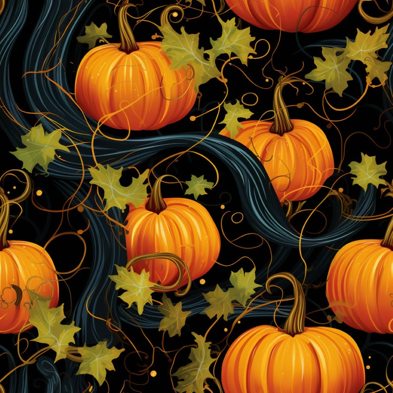 Digital Pattern Bundle Fall Pumpkins, Including 4 Designs, 12x12 Inches ...