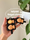 3D Printed Taiyaki Fidget Clicker Keychain | Japanese Street Food Bag Charm | single or double