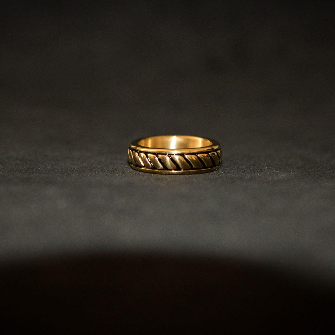 Rope Ring - Gold - Etsy