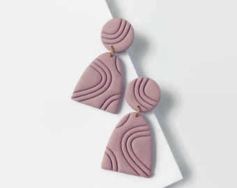 Lavander Drop Earrings, Cute Spring Earrings, Manueline Boutique