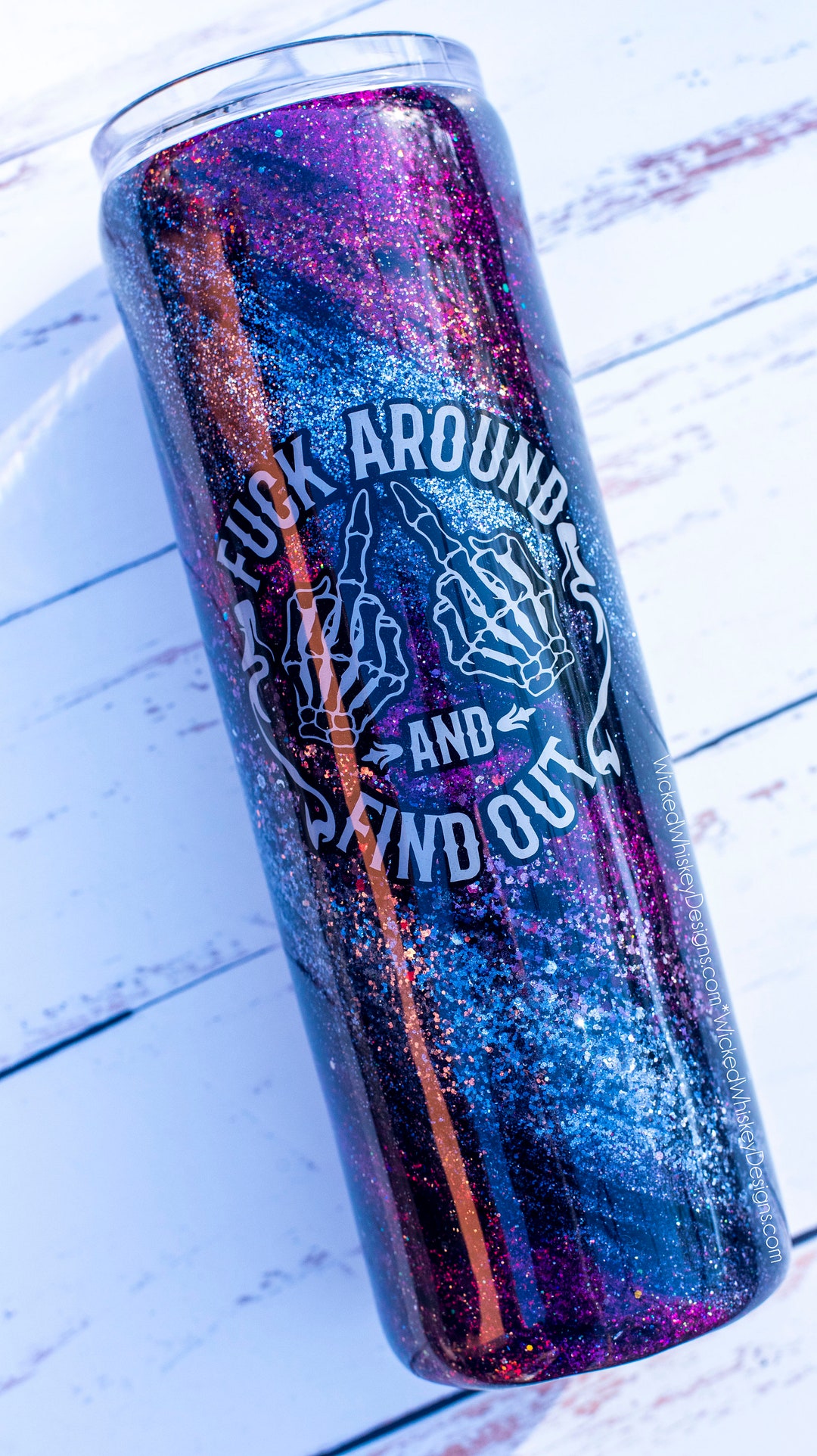 FAFO Glitter Tumbler, Burgundy Glitter Tumbler, Gray Milky Way Tumbler, Swirl Tumbler