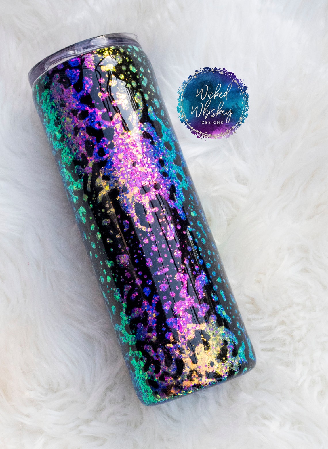Peekaboo Glitter Tumbler Sparkle Glitter Tumbler Dawn Etsy