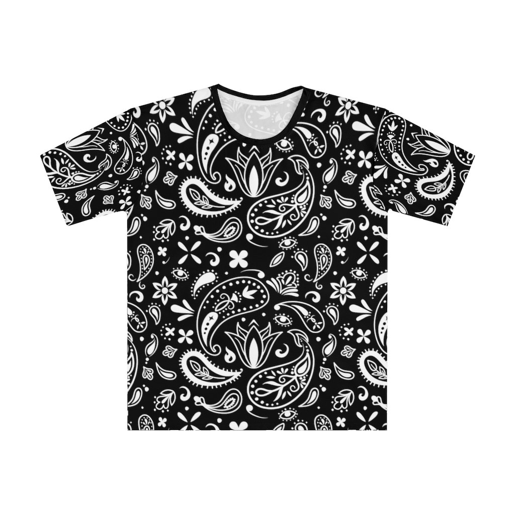 Black Bandana Men's Loose T-shirt - Etsy