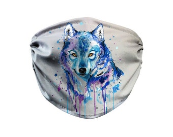 Wolf Face Mask Etsy