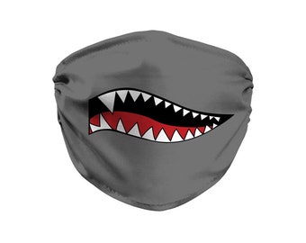 Shark mouth face mask