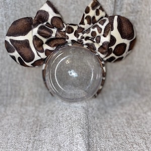 Giraffe pattern mouse ears