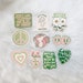 Green Sticker Pack | Laptop Hydroflask Water Bottle Decals | Danish Pastel Aesthetic Vinyl Stickers | Positivity Quote Sticker Pack