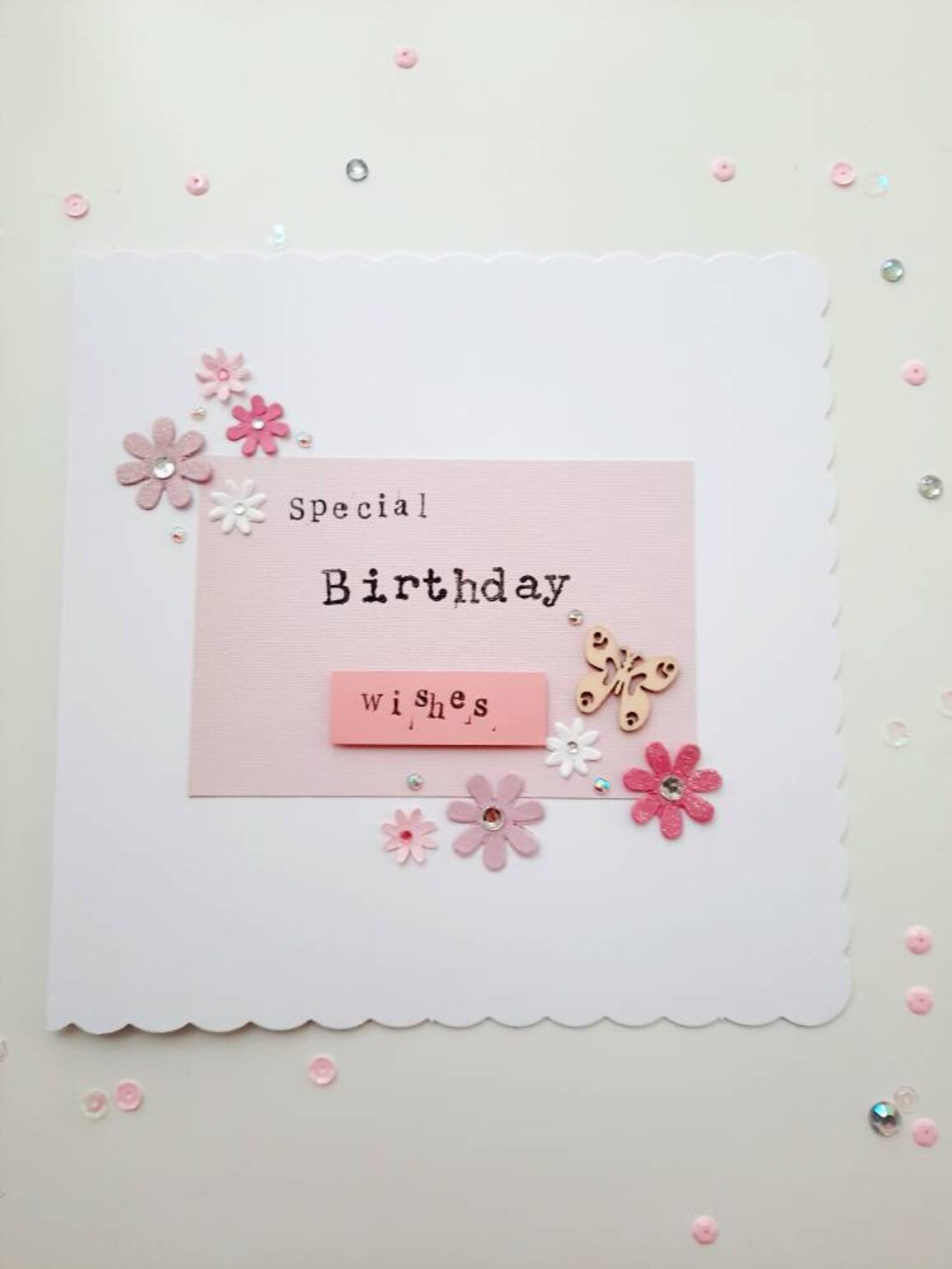 Large Birthday Card for her Birthday Wishes Greeting Card Etsy