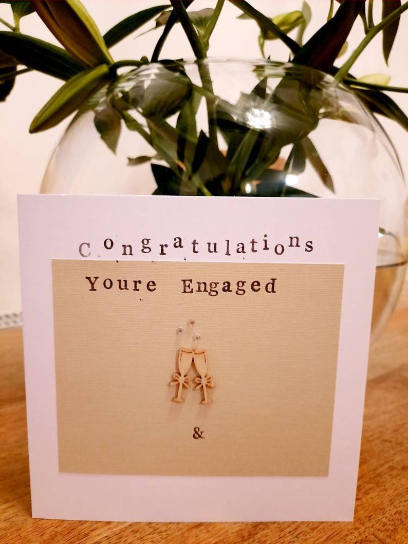Wedding Card Personalised Engagement Card Personalised Congratulations Card You/'re engaged Engagement Card On Your Engagement Card