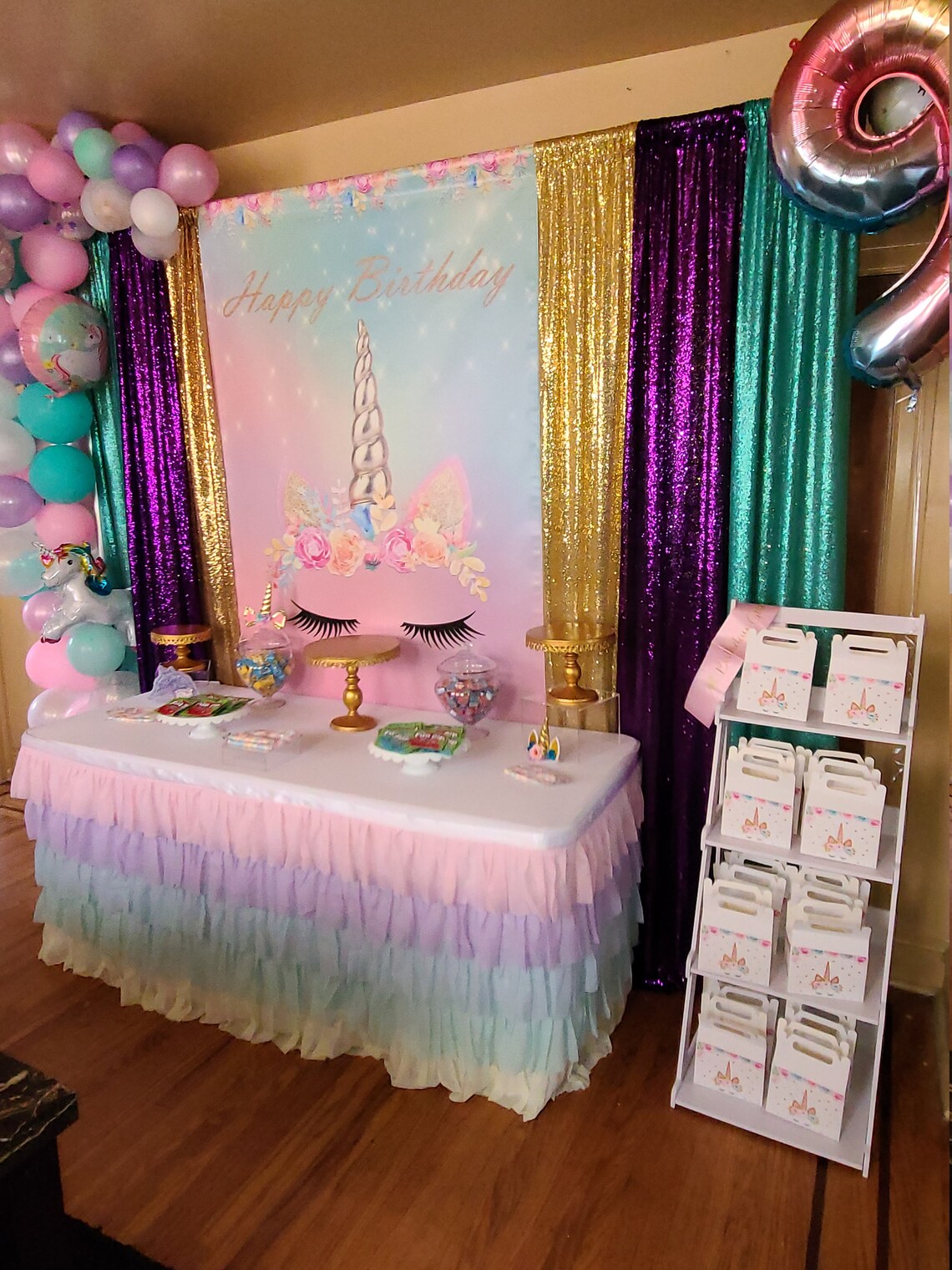 Unicorn Backdrop Digital or Printed or Shipped Etsy