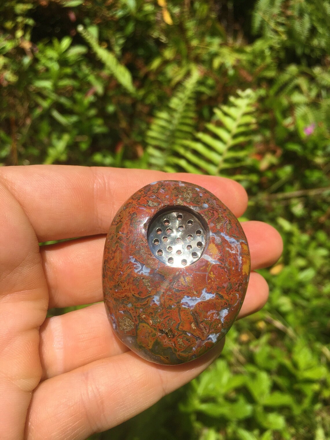 Ocean Jasper Pipe Hand Made In Hawaii Crystal Pipe Etsy