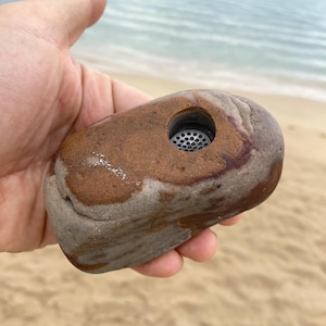 Arizona Desert Stone Pipe Native Peace Pipe Beautiful Hand Carved Crystal Pipes Perfect for Ceremonial use Ceremony Pipe Gemstone Gorgeous