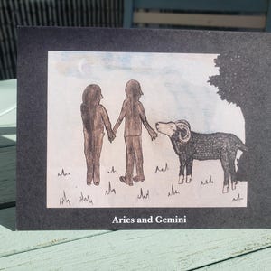 Kaart Ram en Tweelingen/ Compatibiliteitskaart Ram en Tweelingen/ Ramkaart/ Tweelingenkaart/ Compatibiliteitskaart Ram en Tweelingen Astrologie/sterrenbeeld