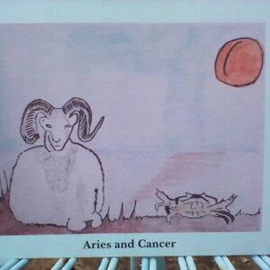 Carta Ariete e Cancro/Ariete e Cancro/Carta Ariete/Cancro/Carta Cancro/Compatibilità Ariete e Cancro/Carta Astrologia/Carta Segni Stellari/Zodiaco
