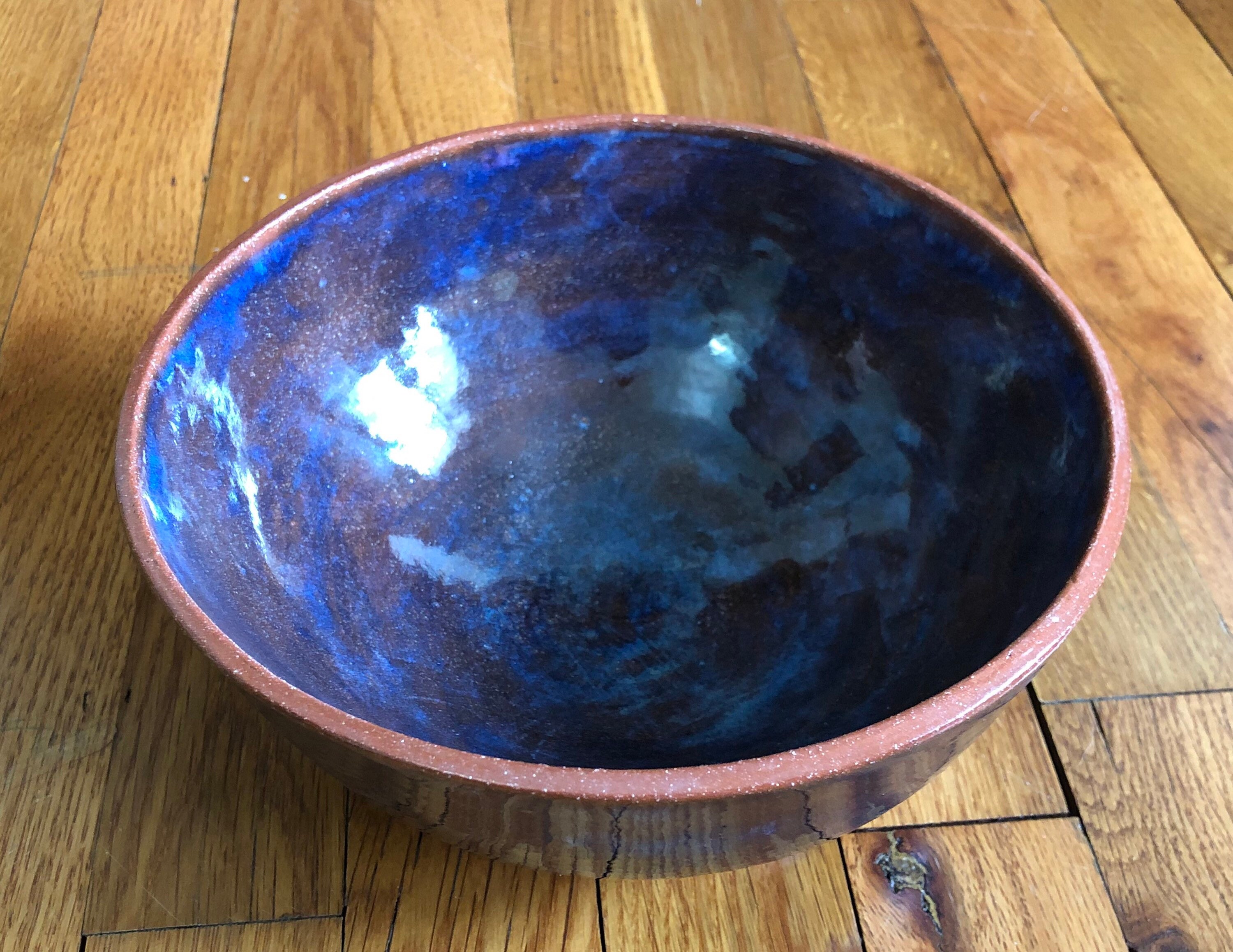 Pottery Bowls Blue Earthenware Bowl Handmade Bowls Bowls Etsy