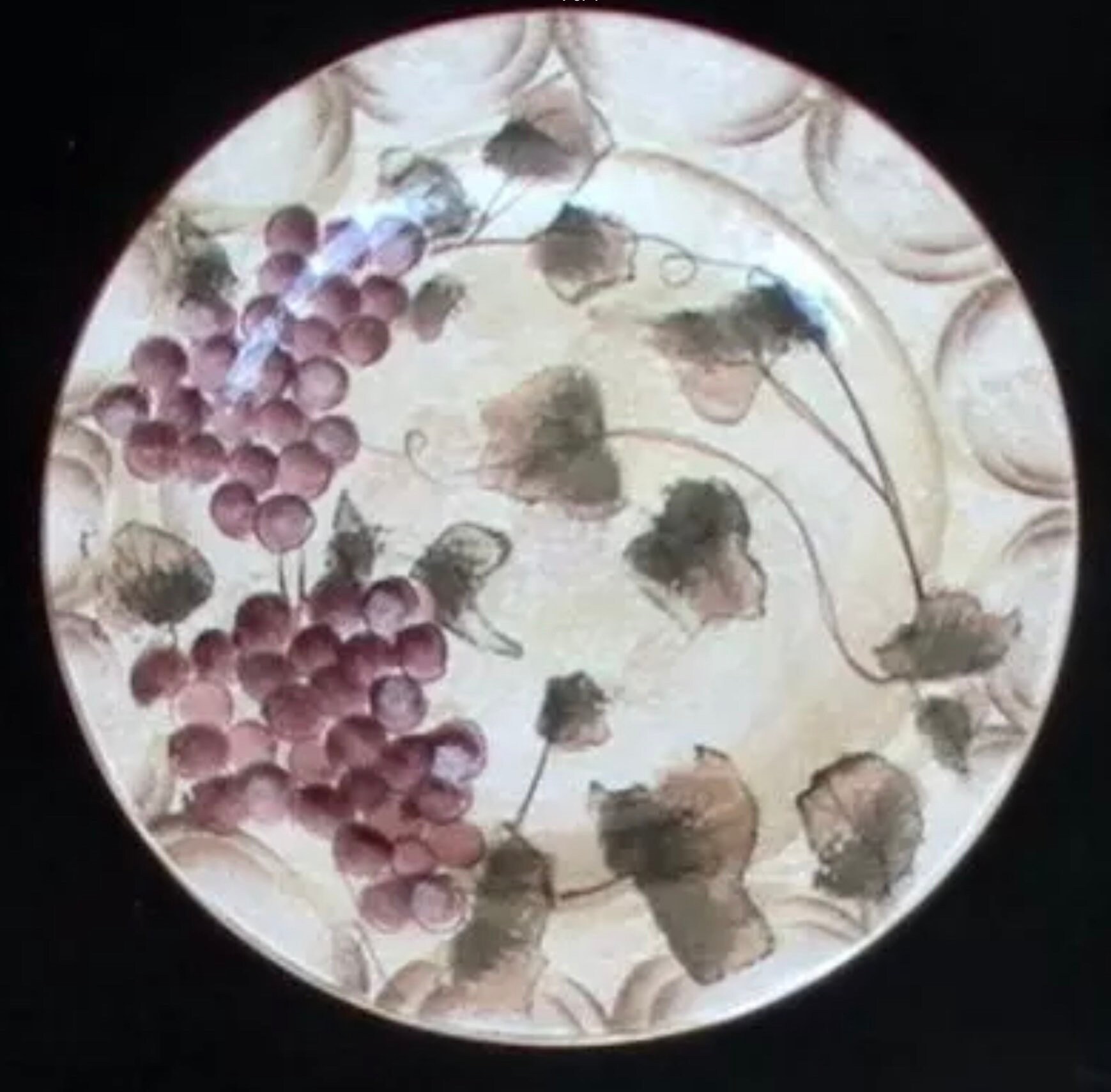 Vintage Oneida Grape plate set with matching mugs in Etsy