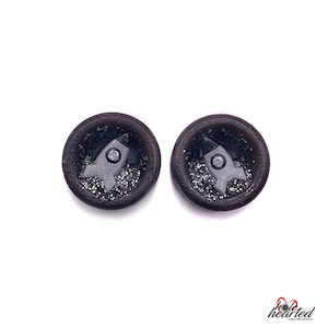 12mm Handmade No. 658 Rockets Pair Bamboo Wood Double Flare Ear Tunnels Plugs Gauges Stretchers