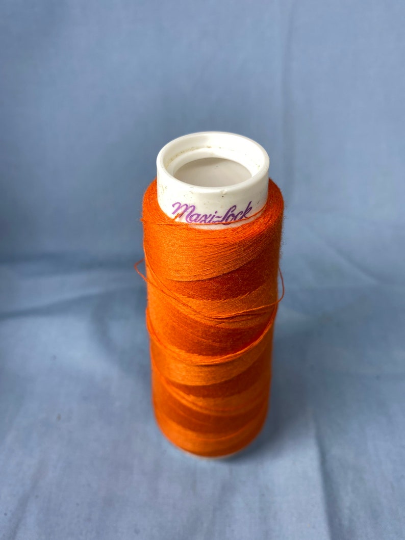 4 Maxilock Serger Thread All Purpose Polyester Cones Toboggan Orange