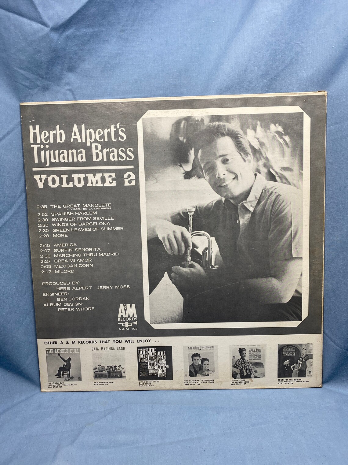 Herb Alpert and the Tijuana Brass Volume 2 Record Etsy