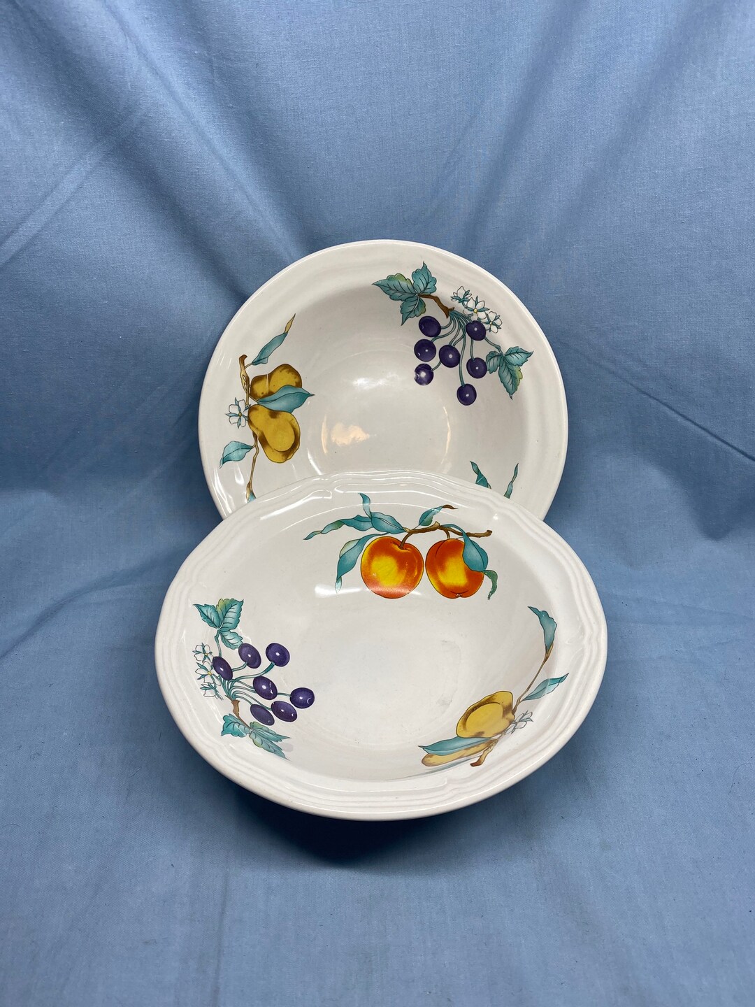 2 Vintage Tableworks Unlimited Coupe Soup Bowls TAE1 Pattern Etsy