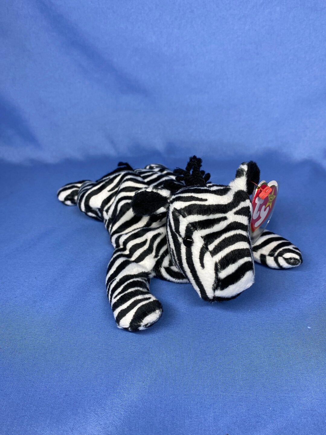 Ty Beanie Babies Ziggy the Zebra 1995 With Heartshaped Tag Etsy
