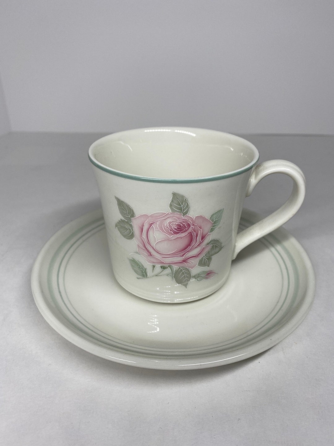 Royal Doulton Lambethware Cup and Saucer Fresh Flowers Etsy