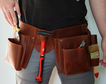 Carpenter tool belt, Leather carpenter belt, Carpenter gift, Carpenter bags, Leather tool belt for men, Personalized tool belt