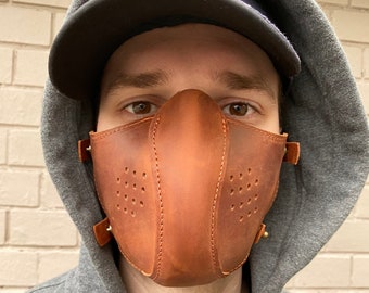 Leather mouth mask,Protective face mask with filter pocket,Masks with filters pocket,Mouth mask with filter custom