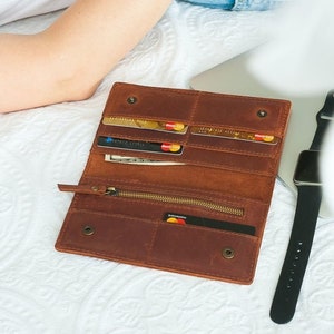 Cartera de cuero para mujer, Cartera de cuero minimalista, Cartera de cuero grabada, Cartera de cuero para mujer, Cartera de cuero pequeña, Cartera de cuero personalizada