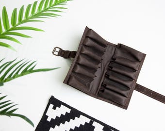 Estuche de armónica de cuero, Porta armónica de cuero, Bolsa de armónica de cuero, Estuche de armónica personalizado, Porta armónica grabado