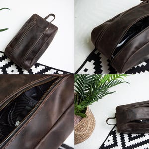 Leder Schuhbeutel für Männer, Läufer Geschenk Männer, personalisierte Schuhbeutel, Geschenk für Läufer Männer, Schuhbeutel für Reisen, Schuhbeutel Sport Bild 8