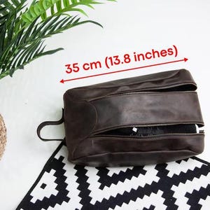 Leder Schuhbeutel für Männer, Läufer Geschenk Männer, personalisierte Schuhbeutel, Geschenk für Läufer Männer, Schuhbeutel für Reisen, Schuhbeutel Sport Bild 2